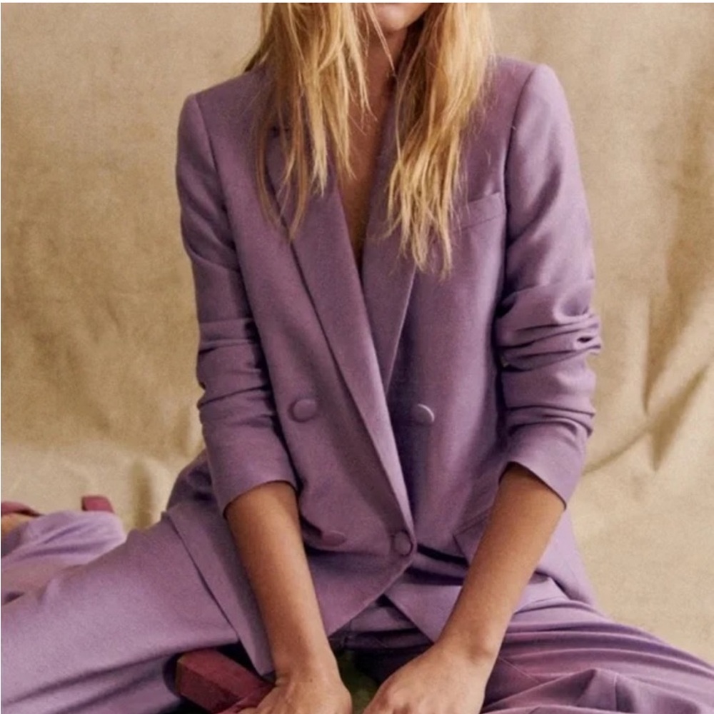 Sezane Christie Blazer Lavender size 34